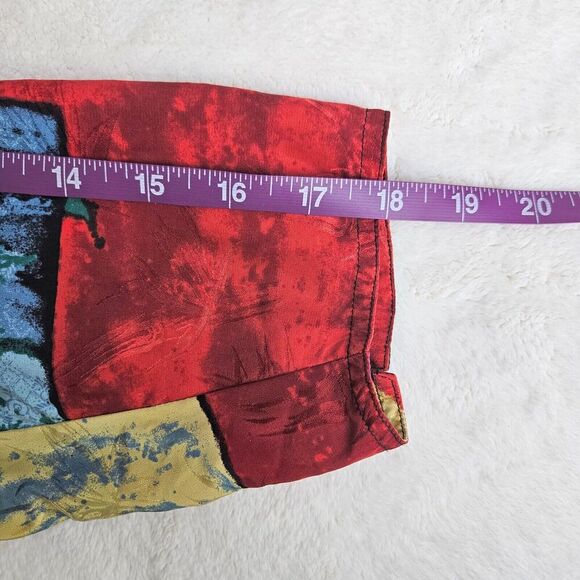 Chico’s 100% Silk Size 0/Small Geisha Japanese Women Art to Wear AOP Vintage - Picture 9 of 10